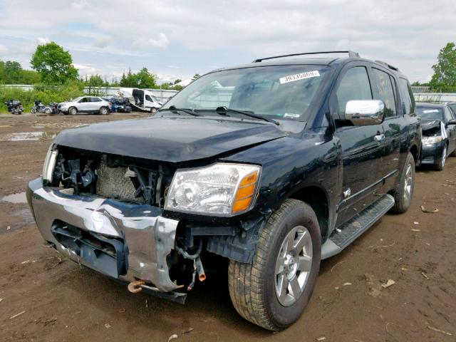 5N1BA08C27N724009 - 2007 NISSAN ARMADA SE BLACK photo 2