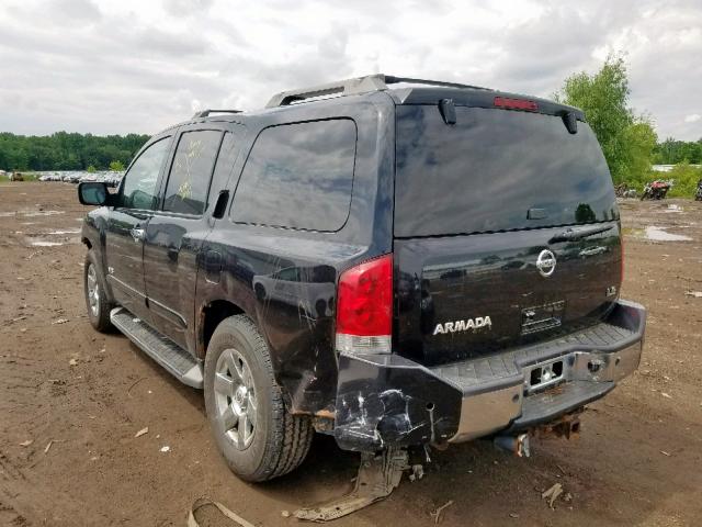 5N1BA08C27N724009 - 2007 NISSAN ARMADA SE BLACK photo 3