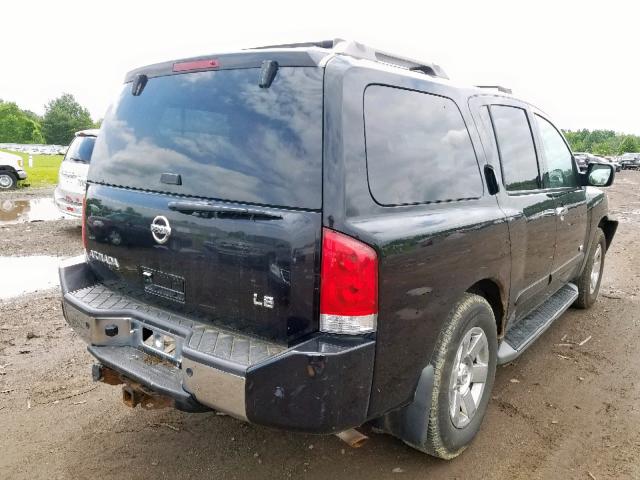 5N1BA08C27N724009 - 2007 NISSAN ARMADA SE BLACK photo 4