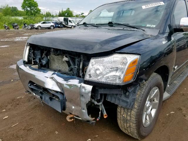 5N1BA08C27N724009 - 2007 NISSAN ARMADA SE BLACK photo 9