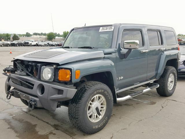 5GTDN136768140543 - 2006 HUMMER H3 BLUE photo 2