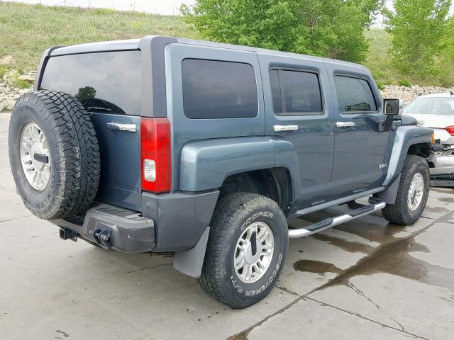 5GTDN136768140543 - 2006 HUMMER H3 BLUE photo 4