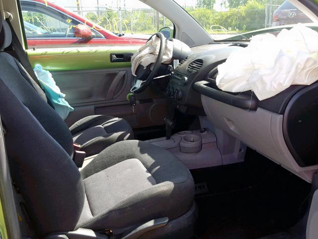 3VWBK21C73M433109 - 2003 VOLKSWAGEN NEW BEETLE მწვანე ფოტო 5