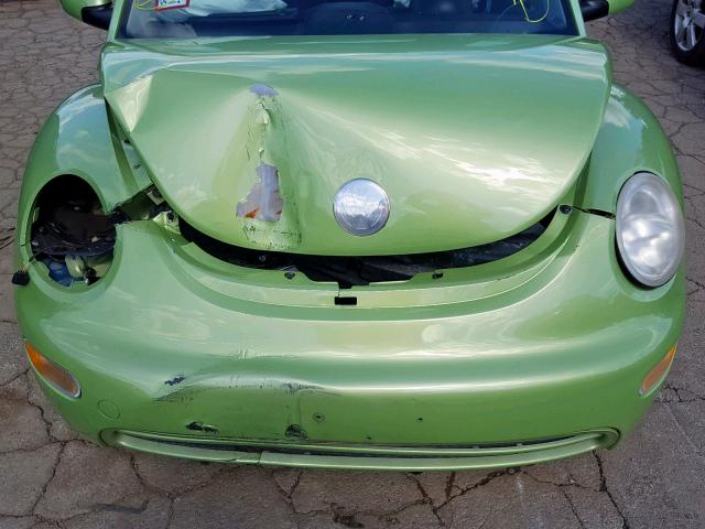 3VWBK21C73M433109 - 2003 VOLKSWAGEN NEW BEETLE მწვანე ფოტო 7
