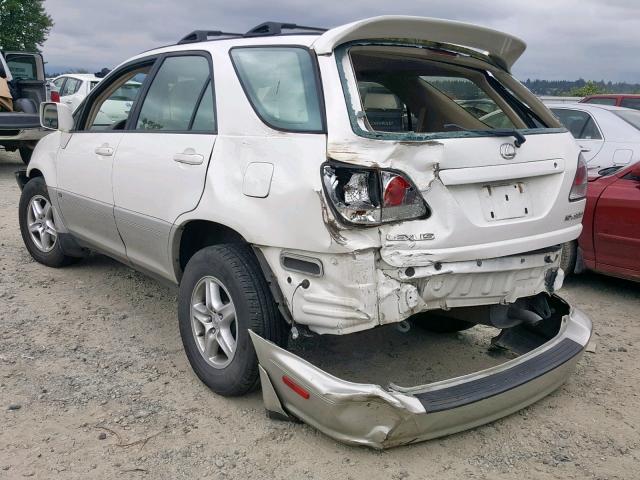 JTJGF10U730161484 - 2003 LEXUS RX 300 WHITE photo 3