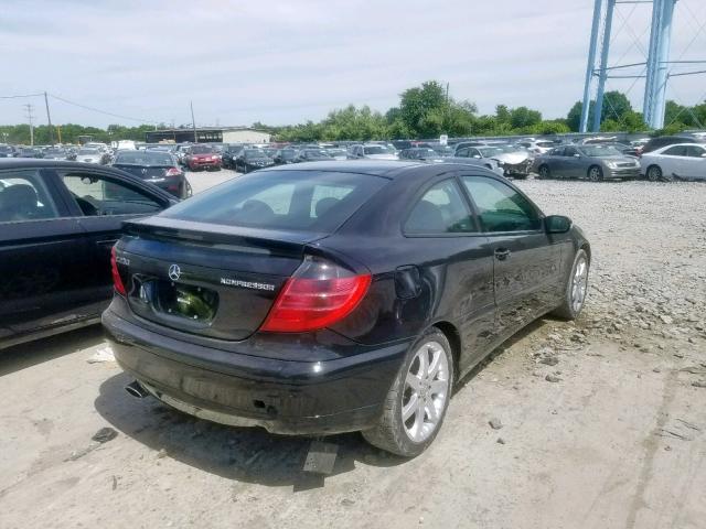 WDBRN40J03A453976 - 2003 MERCEDES-BENZ C 230K SPO BLACK photo 4