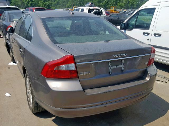 YV1AS982581079674 - 2008 VOLVO S80 3.2 CHARCOAL photo 3