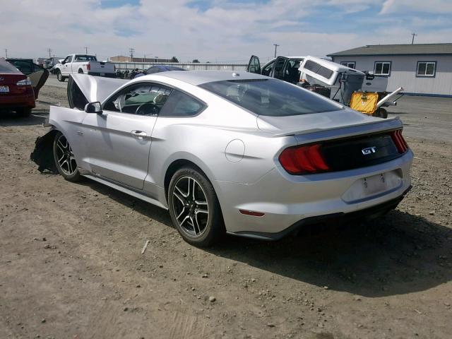 1FA6P8CF7J5143381 - 2018 FORD MUSTANG GT SILVER photo 3