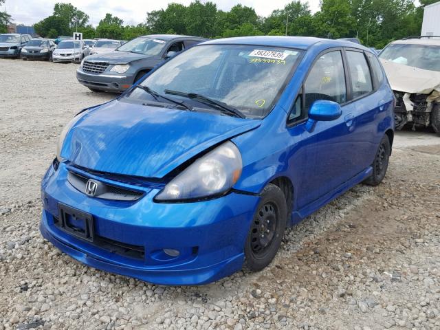 JHMGD37697S032165 - 2007 HONDA FIT S 蓝色 照片 2
