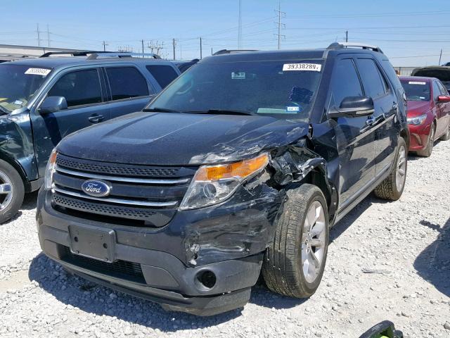 1FM5K7F84DGA79266 - 2013 FORD EXPLORER L BLACK photo 2