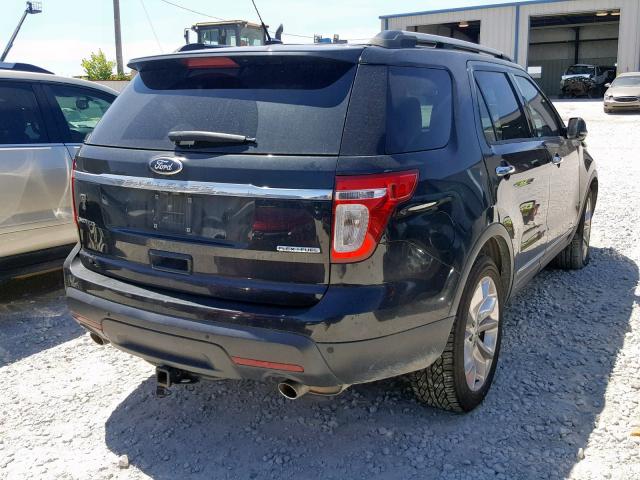 1FM5K7F84DGA79266 - 2013 FORD EXPLORER L BLACK photo 4