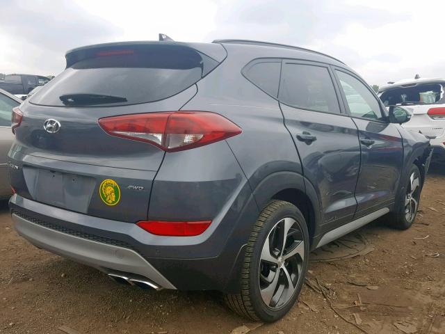 KM8J3CA26JU776460 - 2018 HYUNDAI TUCSON VAL GRAY photo 4