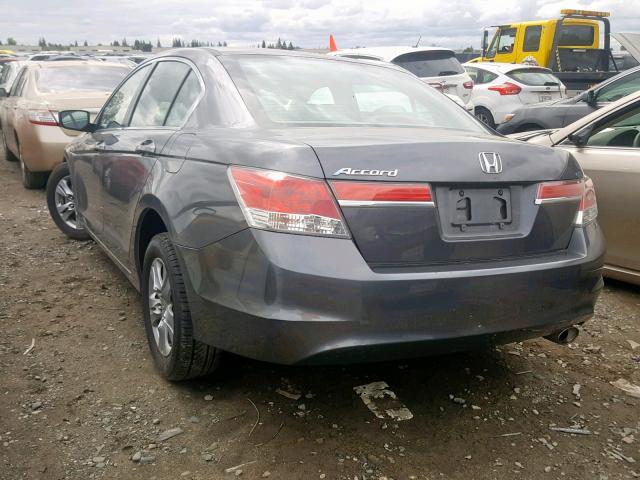 1HGCP2F48BA107620 - 2011 HONDA ACCORD LXP GRAY photo 3