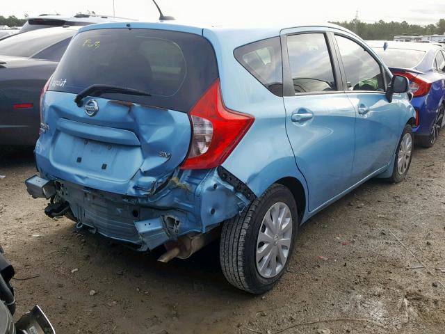 3N1CE2CP9EL371321 - 2014 NISSAN VERSA NOTE BLUE photo 4