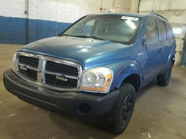 1D4HB38NX5F580606 - 2005 DODGE DURANGO ST BLUE photo 2