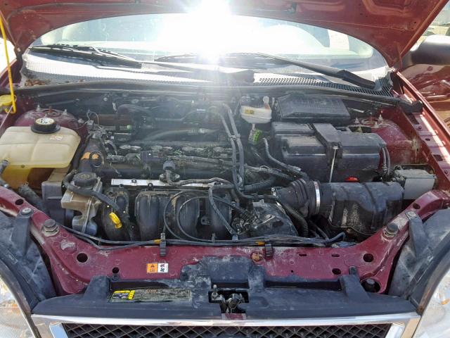 1FAFP36N46W149226 - 2006 FORD FOCUS ZXW RED photo 7