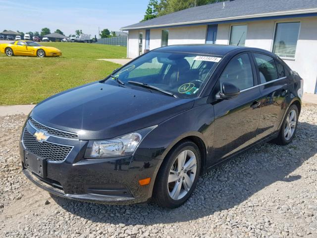 1G1P75SZ6E7312057 - 2014 CHEVROLET CRUZE BLACK photo 2