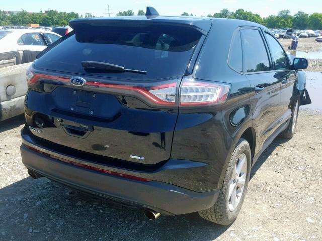 2FMPK4G95GBB43499 - 2016 FORD EDGE SE BLACK photo 4