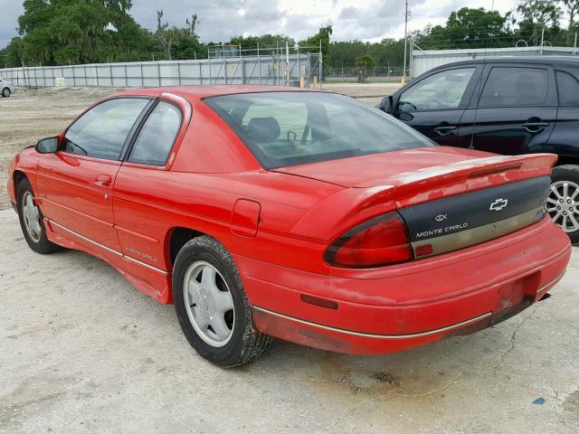 2G1WW12M5V9251598 - 1997 CHEVROLET MONTE CARL RED photo 3