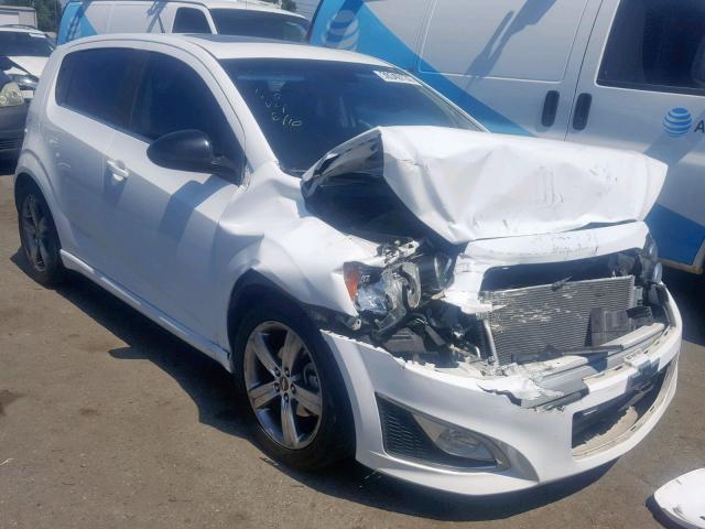 1G1JH6SB7D4239440 - 2013 CHEVROLET SONIC RS WHITE photo 1