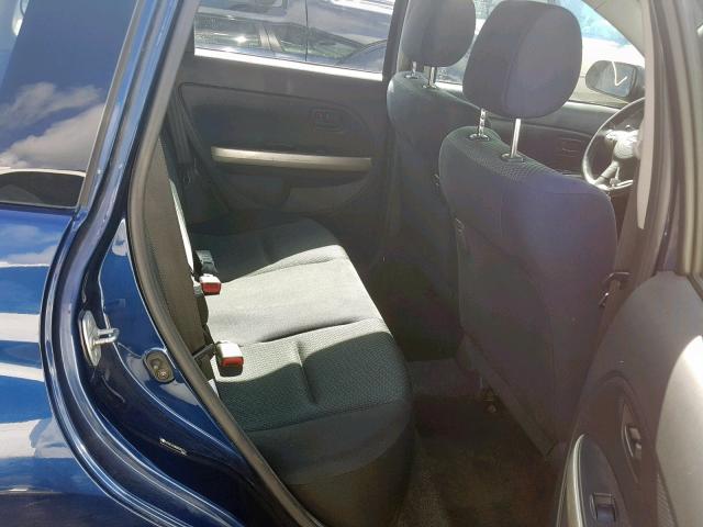 JTKKT624865002716 - 2006 TOYOTA SCION XA BLUE photo 6