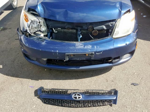 JTKKT624865002716 - 2006 TOYOTA SCION XA BLUE photo 9