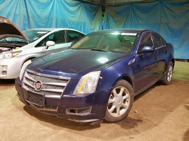 1G6DS57V880166419 - 2008 CADILLAC CTS HI FEA BLUE photo 2