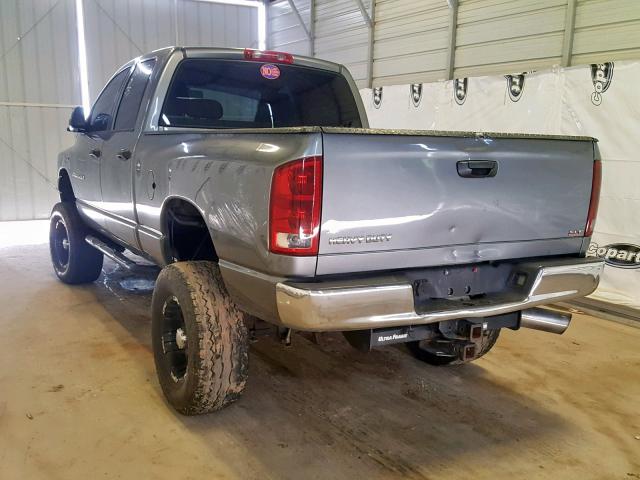 1D7KS28C86J117329 - 2006 DODGE RAM 2500 S GRAY photo 3