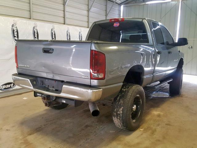 1D7KS28C86J117329 - 2006 DODGE RAM 2500 S GRAY photo 4