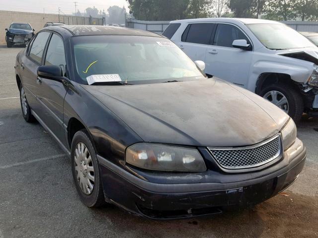 2G1WF52E549282879 - 2004 CHEVROLET IMPALA BLACK photo 1