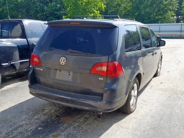 2V4RW3DG1BR695005 - 2011 VOLKSWAGEN ROUTAN SE CHARCOAL photo 4