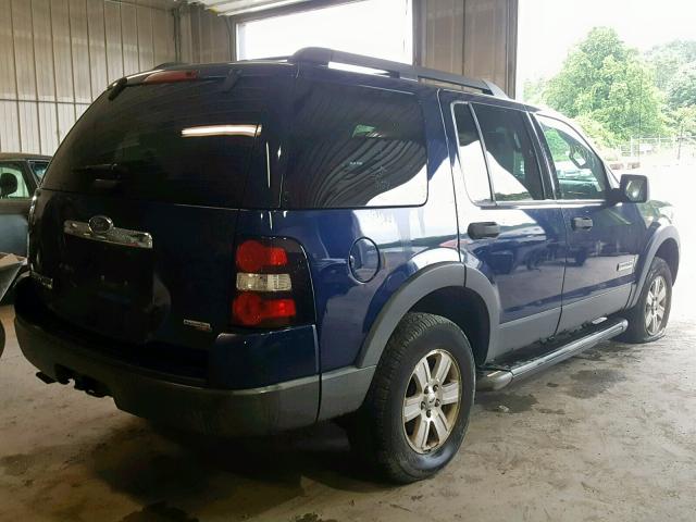 1FMEU73E66ZA28962 - 2006 FORD EXPLORER X BLUE photo 4