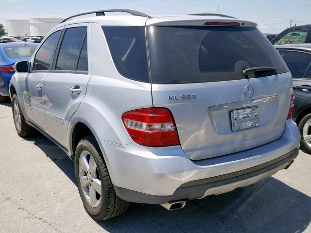 4JGBB86E46A093091 - 2006 MERCEDES-BENZ ML 350 SILVER photo 3