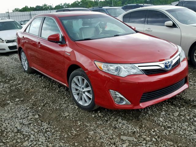 4T1BD1FKXEU108987 - 2014 TOYOTA CAMRY HYBR BURGUNDY photo 1