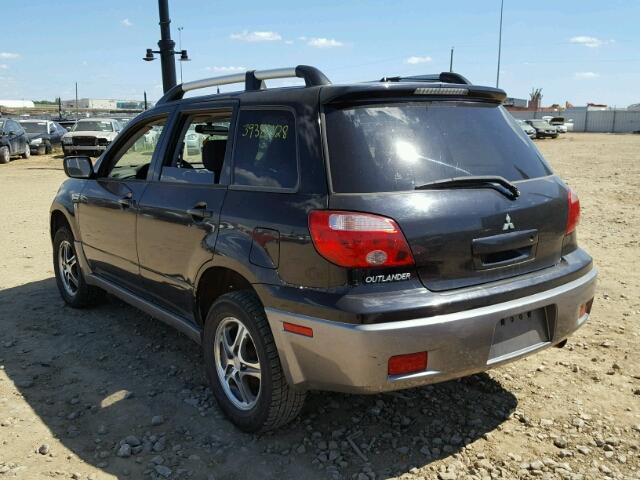 JA4LX31FX6U606883 - 2006 MITSUBISHI OUTLANDER BLACK photo 3