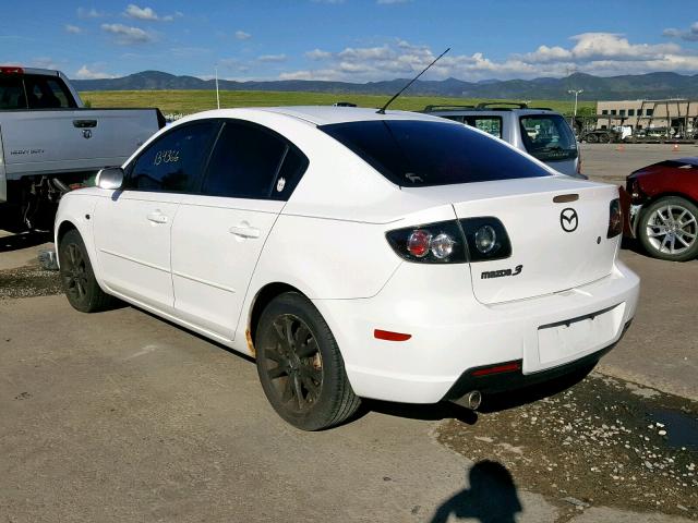 JM1BK12F171743152 - 2007 MAZDA 3 I WHITE photo 3