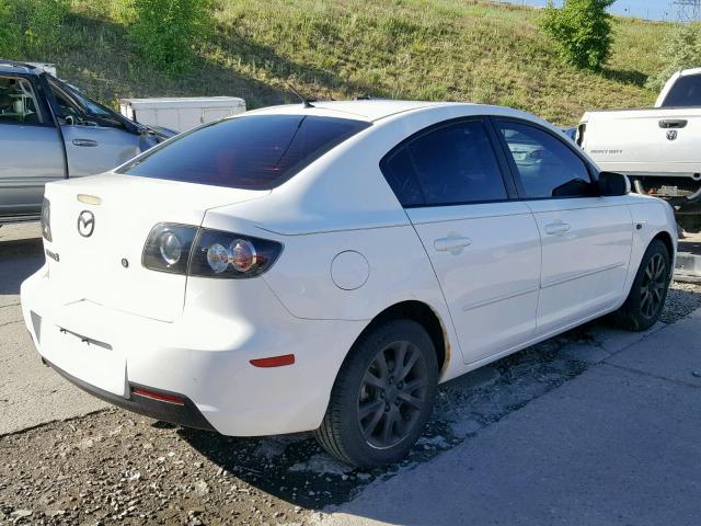 JM1BK12F171743152 - 2007 MAZDA 3 I WHITE photo 4