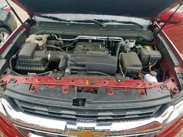 1GCGSCEA5J1316601 - 2018 CHEVROLET COLORADO L RED photo 7