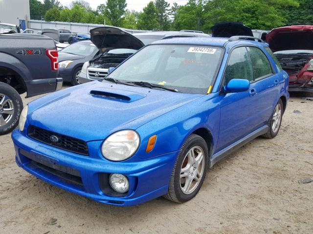 JF1GG29623G806341 - 2003 SUBARU IMPREZA WR BLUE photo 2