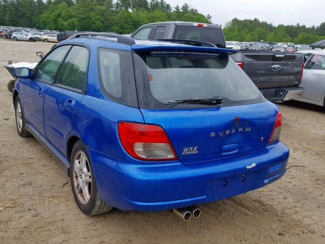 JF1GG29623G806341 - 2003 SUBARU IMPREZA WR BLUE photo 3