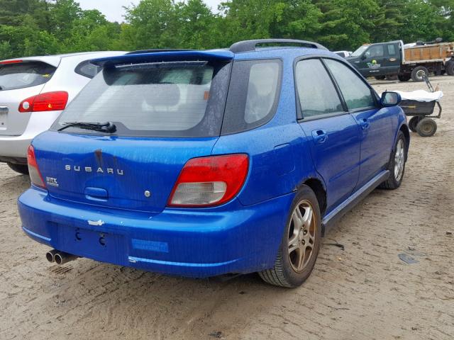 JF1GG29623G806341 - 2003 SUBARU IMPREZA WR BLUE photo 4