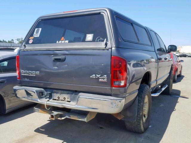 1D7KU28D33J640224 - 2003 DODGE RAM 2500 S ნაცრისფერი ფოტო 4