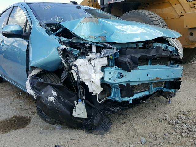 JTDKDTB35D1047336 - 2013 TOYOTA PRIUS C BLUE photo 9