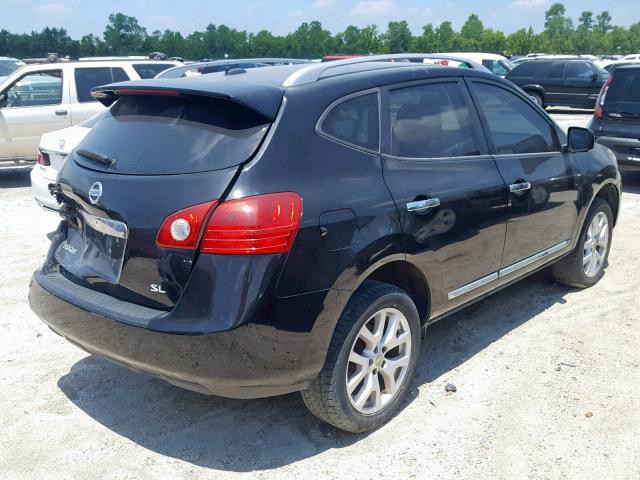 JN8AS5MT7CW252401 - 2012 NISSAN ROGUE S BLACK photo 4