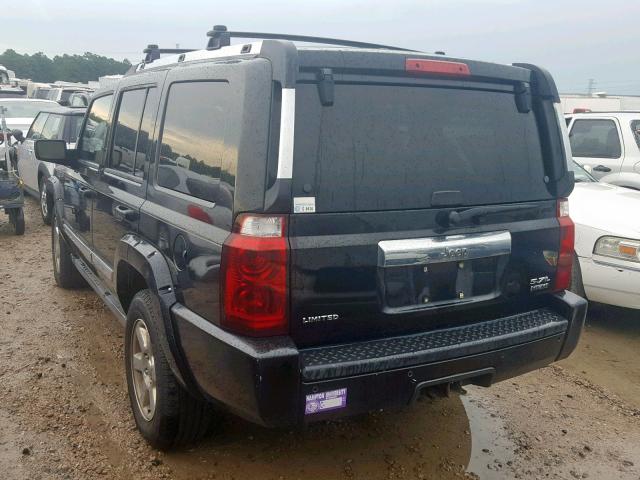 1J8HH58246C226394 - 2006 JEEP COMMANDER BLACK photo 3