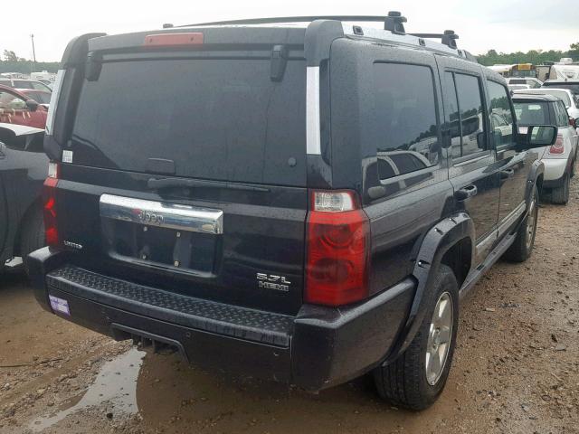 1J8HH58246C226394 - 2006 JEEP COMMANDER BLACK photo 4
