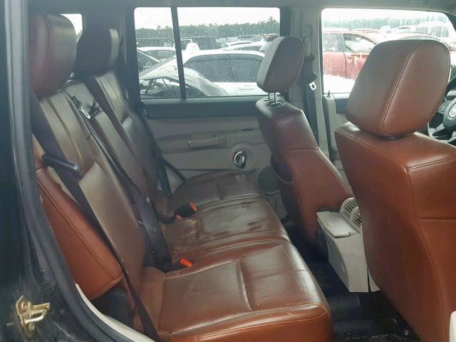 1J8HH58246C226394 - 2006 JEEP COMMANDER BLACK photo 6