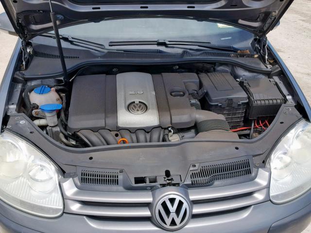 WVWBB71K28W342585 - 2008 VOLKSWAGEN RABBIT GRAY photo 7