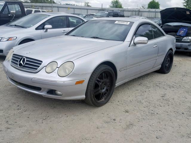 WDBPJ78J01A010538 - 2001 MERCEDES-BENZ CL 600 SILVER photo 2