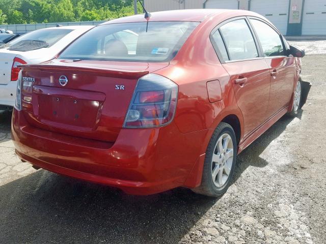 3N1AB6AP3BL636644 - 2011 NISSAN SENTRA 2.0 ORANGE photo 4